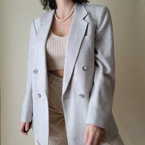 Vintage Grey Structured Blazer